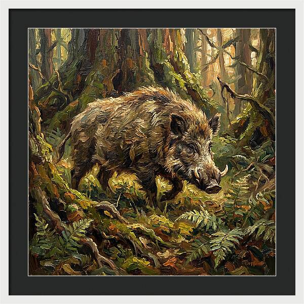 Giant Forest Hog In Nature