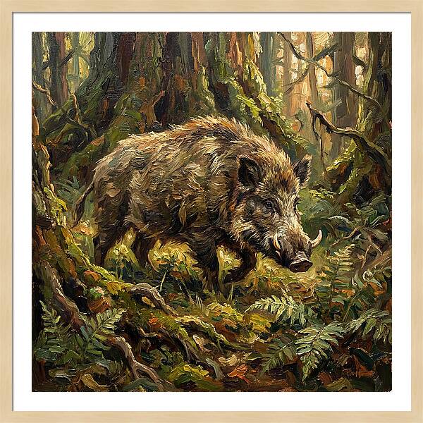 Giant Forest Hog In Nature