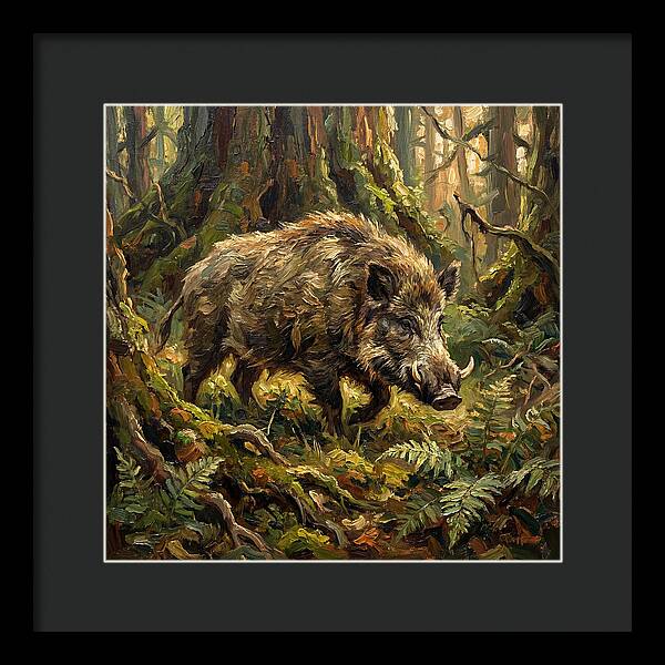 Giant Forest Hog In Nature