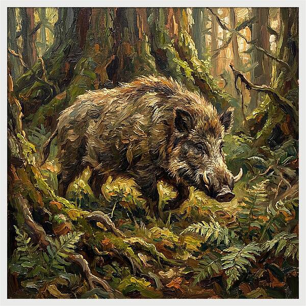 Giant Forest Hog In Nature
