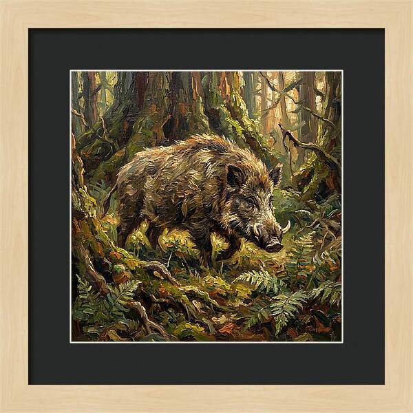 Giant Forest Hog In Nature