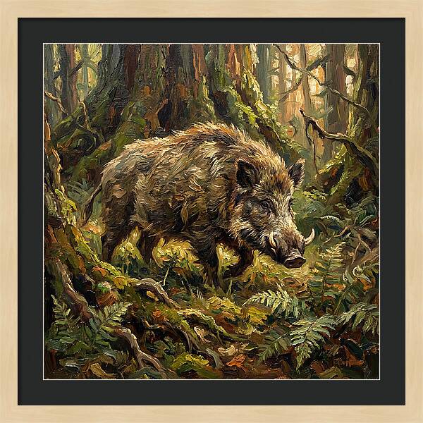 Giant Forest Hog In Nature