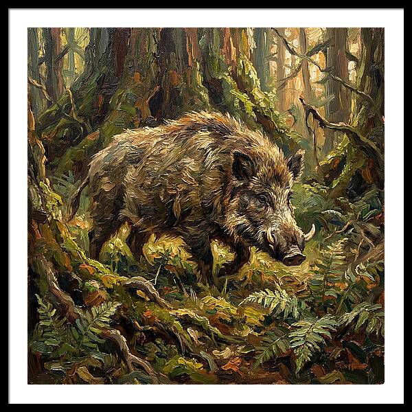Giant Forest Hog In Nature