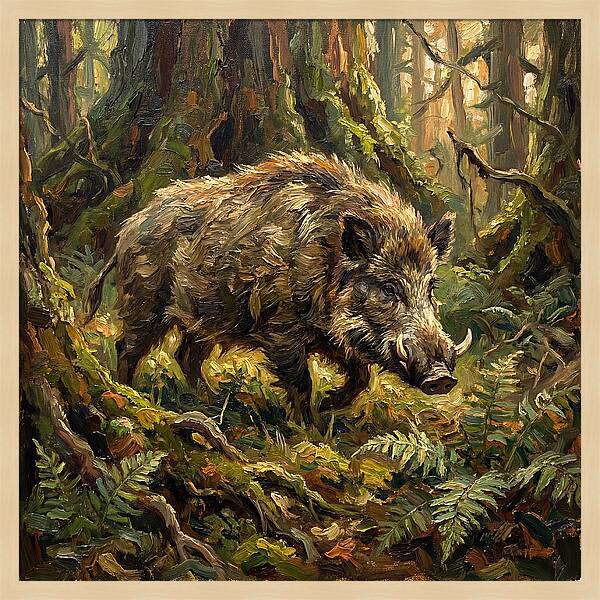Giant Forest Hog In Nature