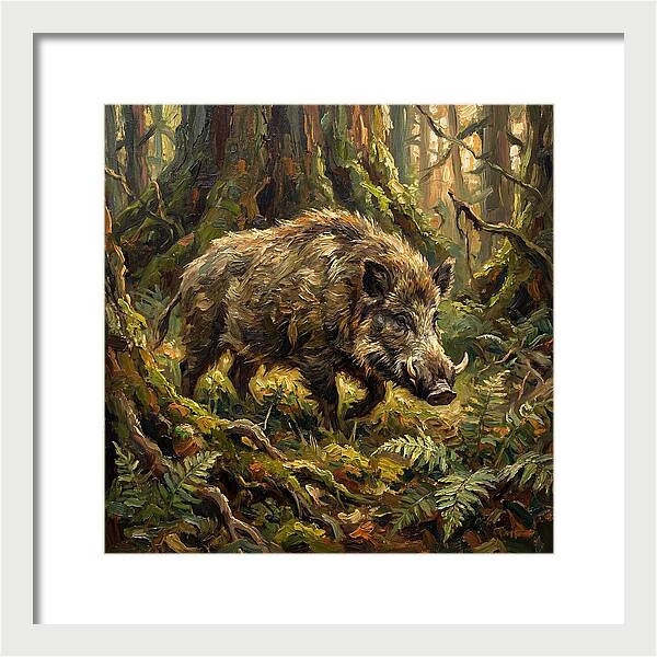 Giant Forest Hog In Nature