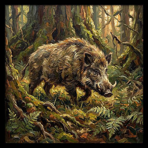 Giant Forest Hog In Nature
