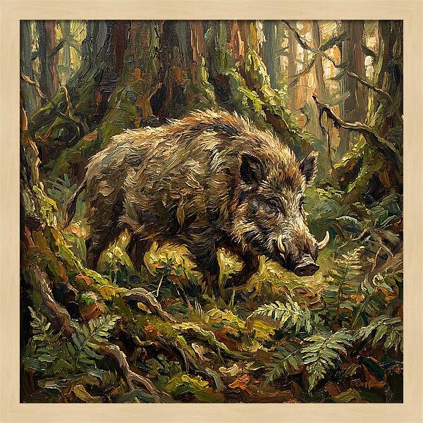 Giant Forest Hog In Nature