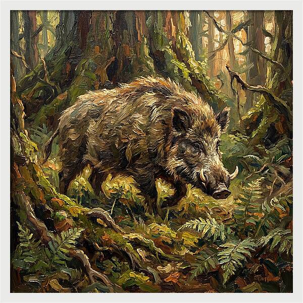 Giant Forest Hog In Nature
