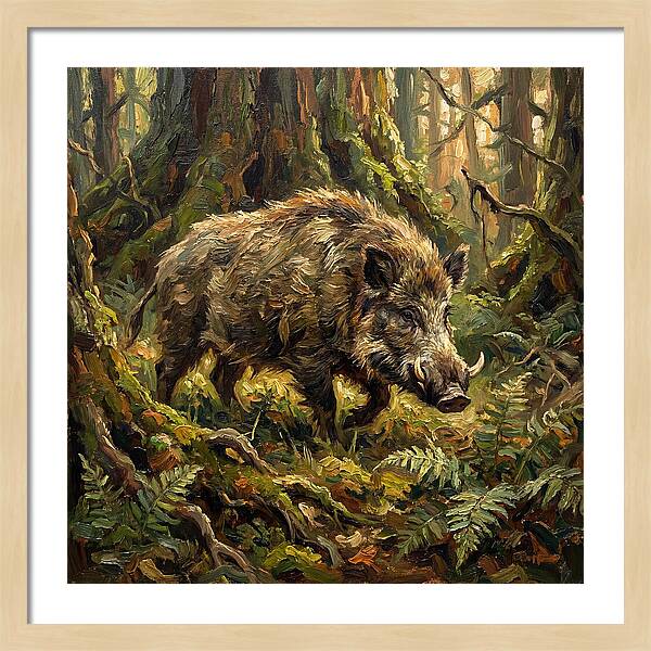 Giant Forest Hog In Nature