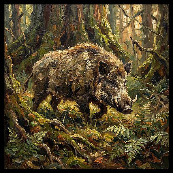 Giant Forest Hog In Nature