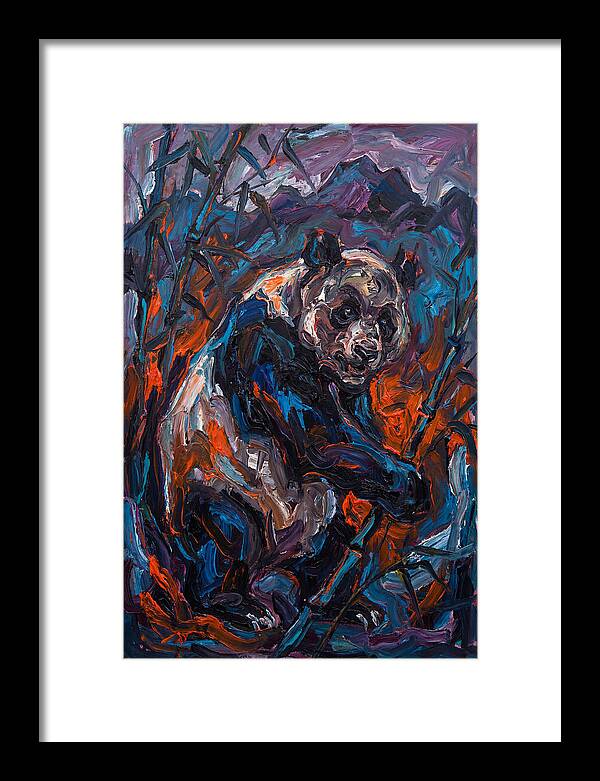 Giant Panda In Expressionist Style