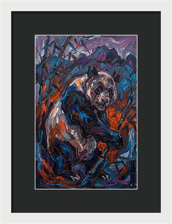 Giant Panda In Expressionist Style