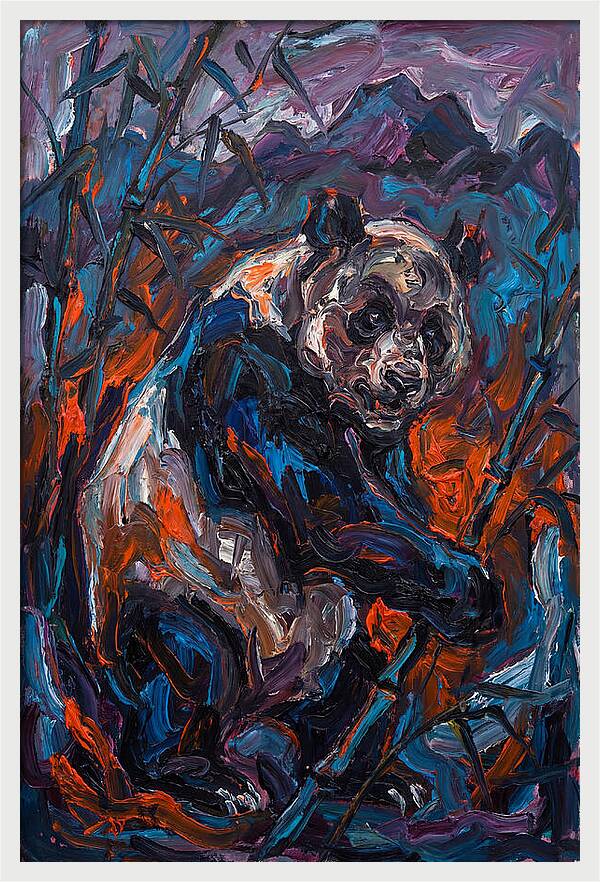 Giant Panda In Expressionist Style