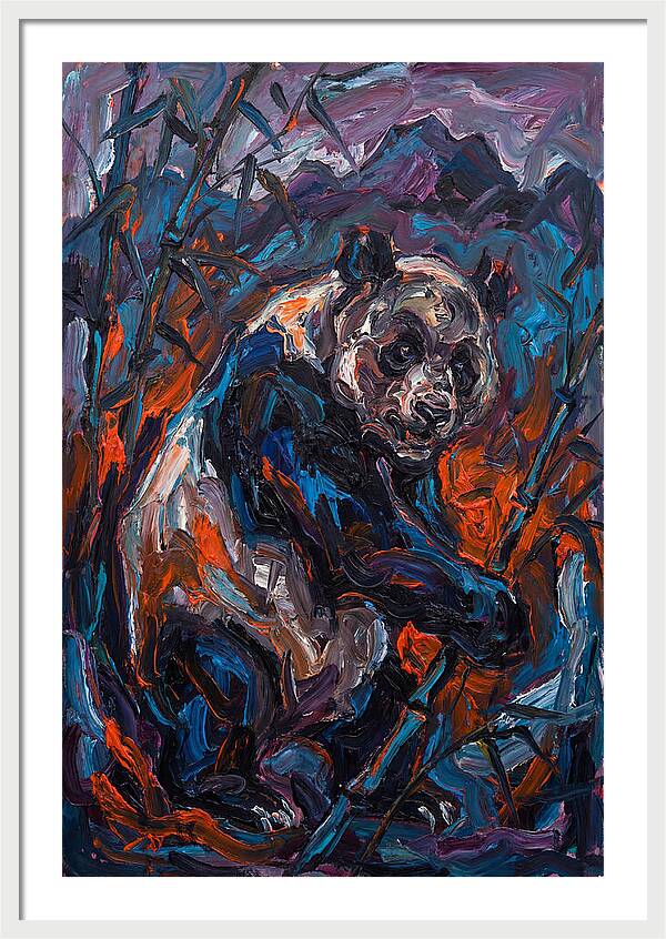 Giant Panda In Expressionist Style