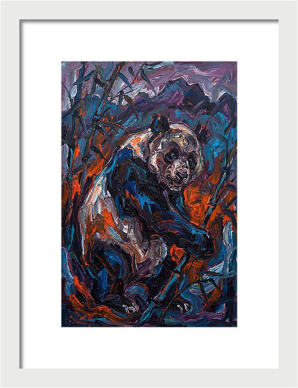 Giant Panda In Expressionist Style