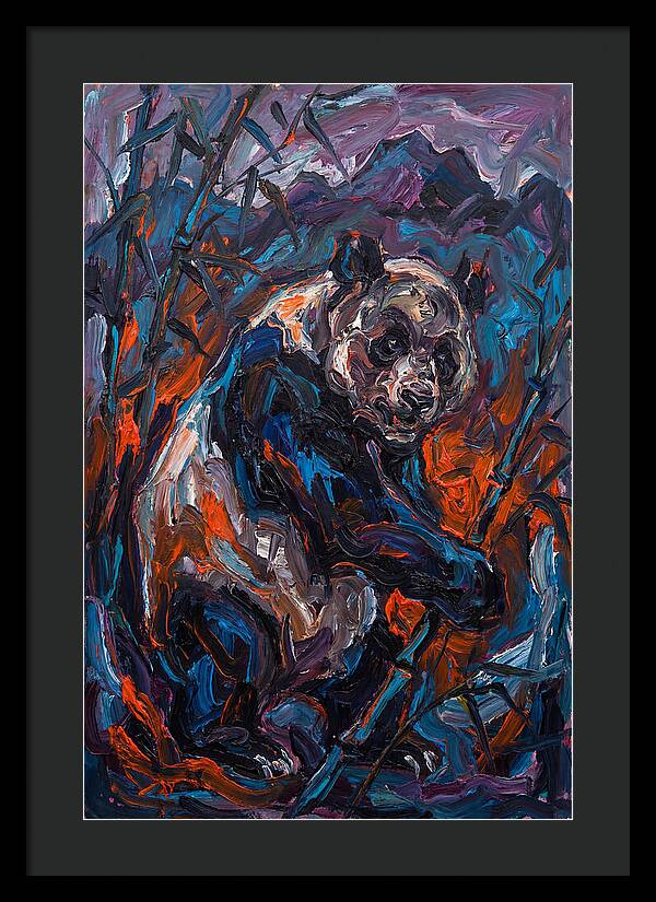 Giant Panda In Expressionist Style