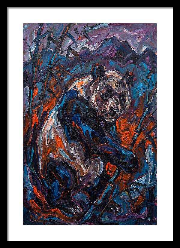 Giant Panda In Expressionist Style