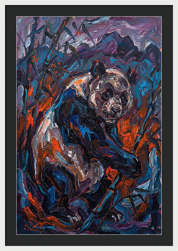 Giant Panda In Expressionist Style