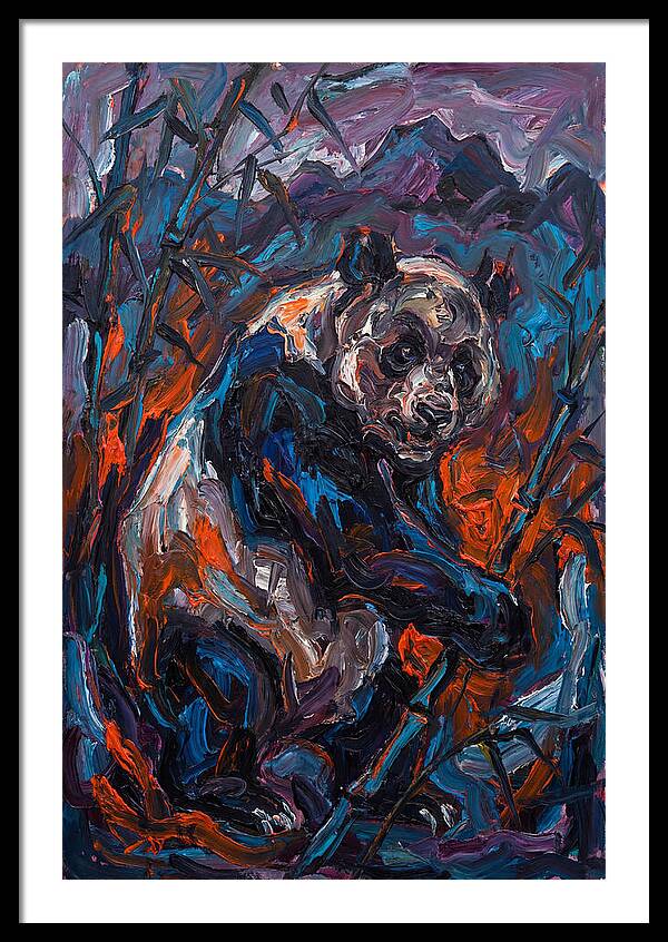 Giant Panda In Expressionist Style