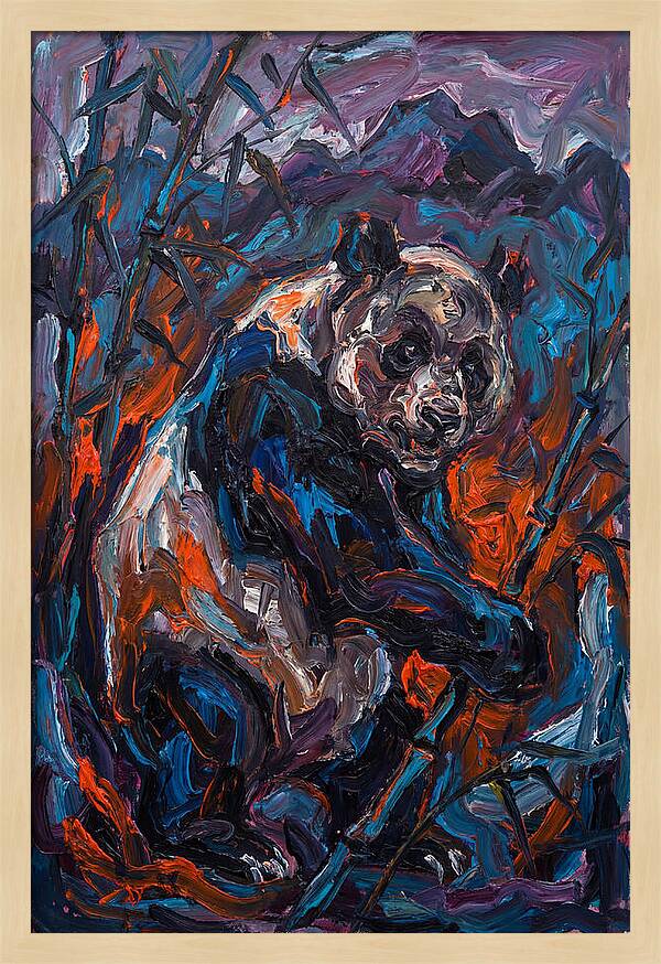 Giant Panda In Expressionist Style