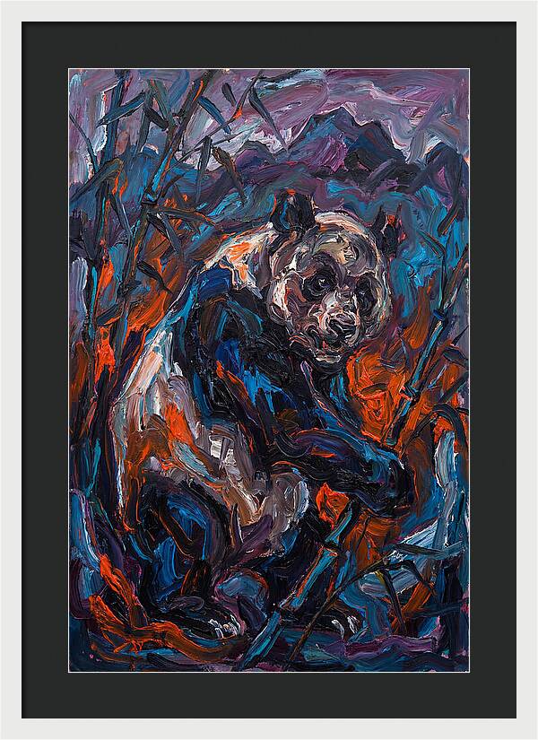Giant Panda In Expressionist Style