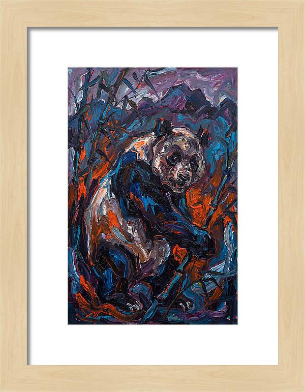 Giant Panda In Expressionist Style