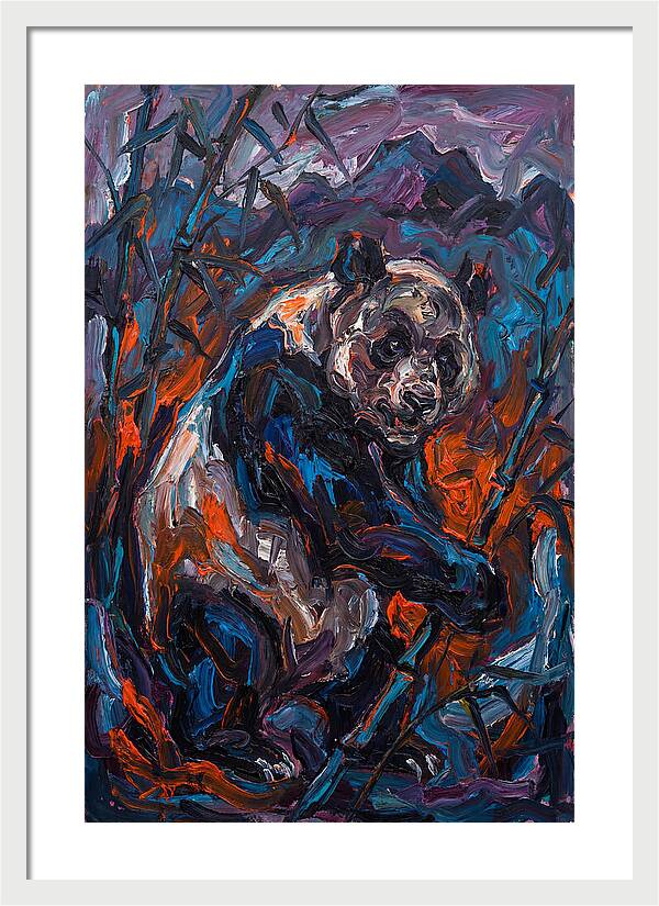 Giant Panda In Expressionist Style