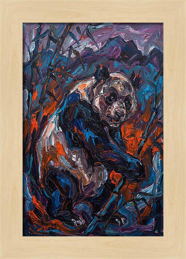 Giant Panda In Expressionist Style