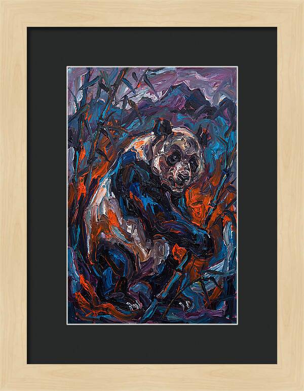 Giant Panda In Expressionist Style