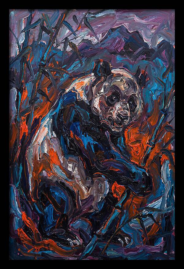 Giant Panda In Expressionist Style