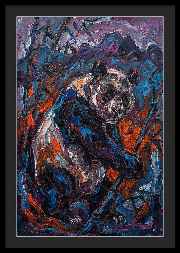 Giant Panda In Expressionist Style