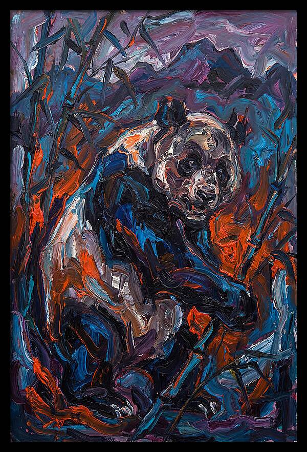 Giant Panda In Expressionist Style