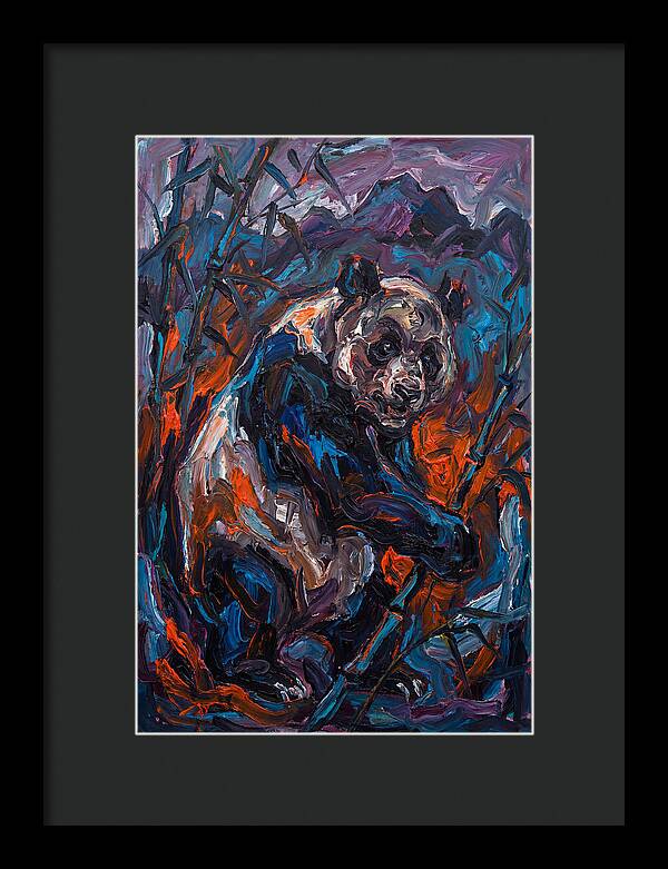 Giant Panda In Expressionist Style