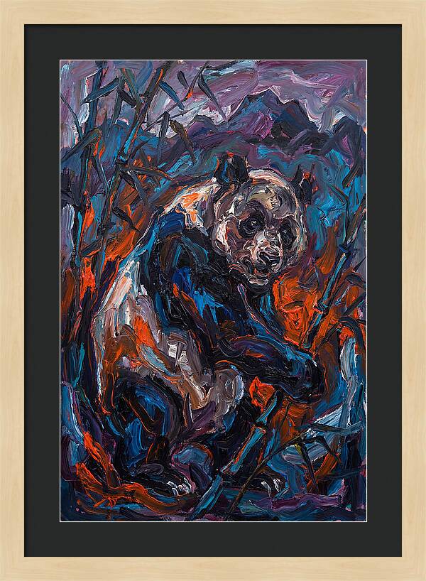 Giant Panda In Expressionist Style