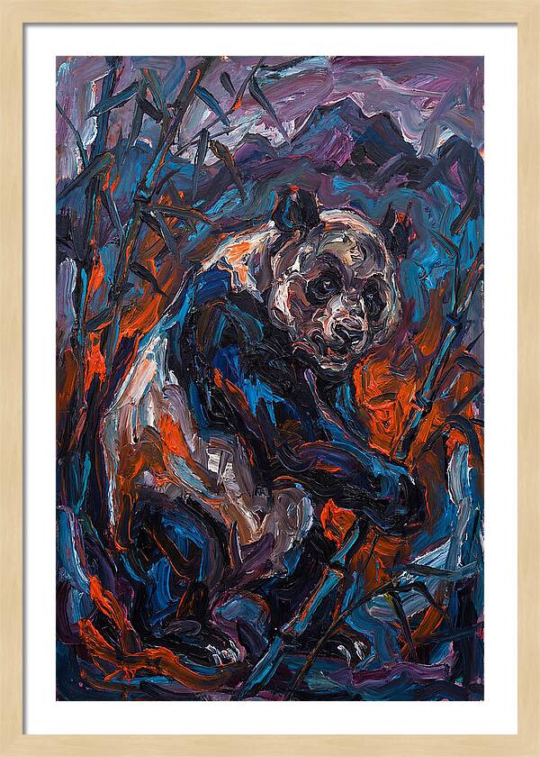 Giant Panda In Expressionist Style