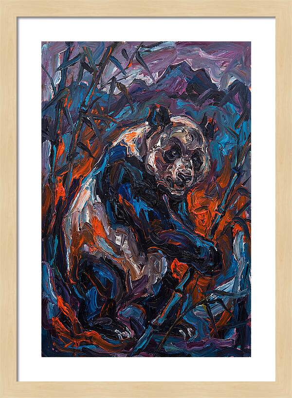 Giant Panda In Expressionist Style