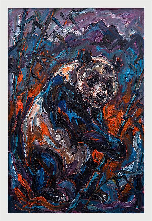 Giant Panda In Expressionist Style