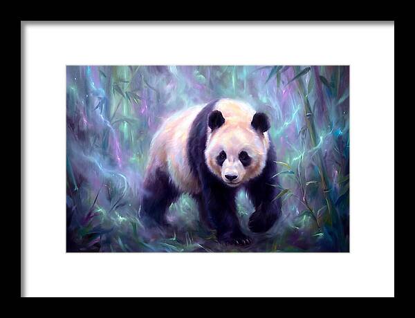Giant Panda In Forest