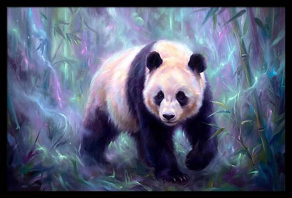 Giant Panda In Forest
