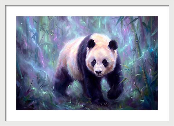 Giant Panda In Forest