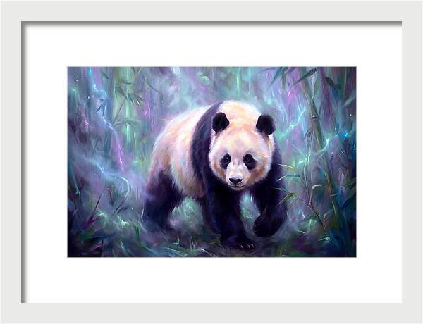 Giant Panda In Forest