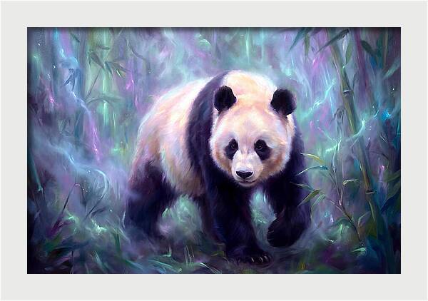 Giant Panda In Forest