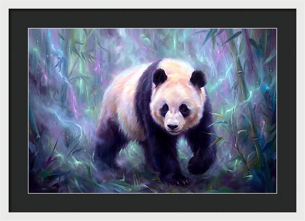 Giant Panda In Forest