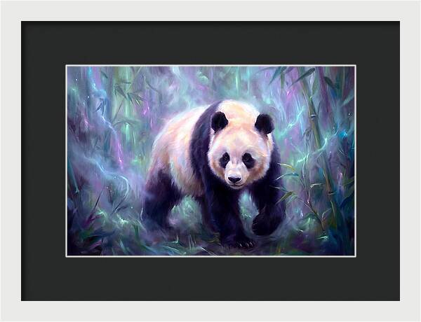 Giant Panda In Forest