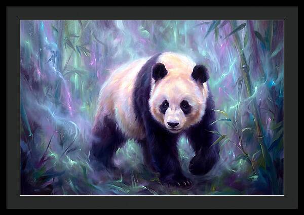 Giant Panda In Forest