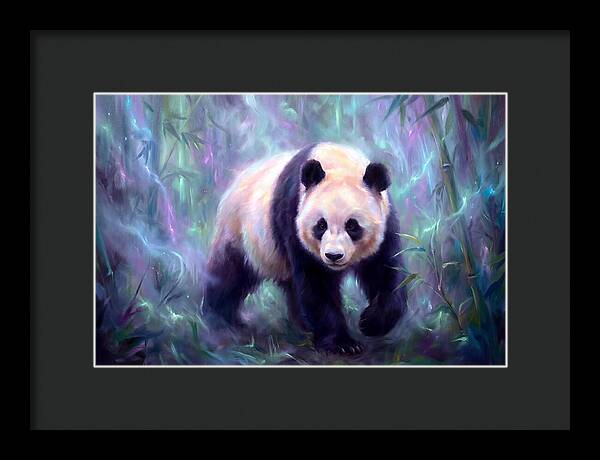 Giant Panda In Forest