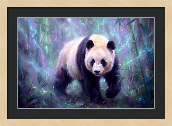 Giant Panda In Forest