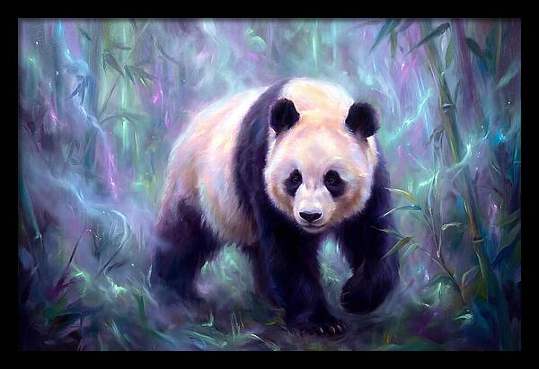 Giant Panda In Forest
