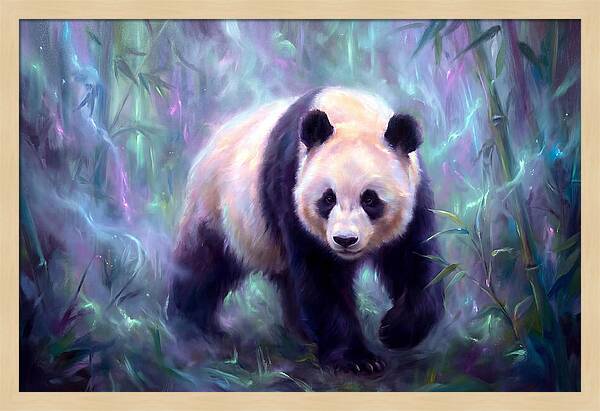Giant Panda In Forest