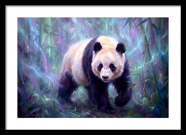 Giant Panda In Forest